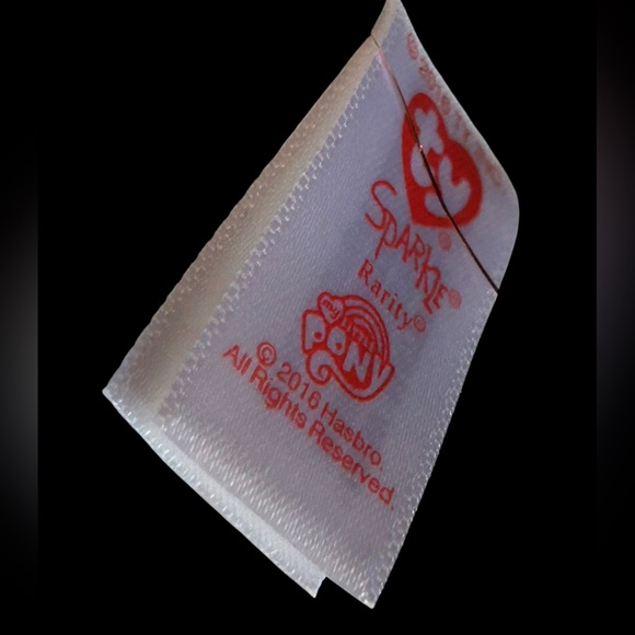 TY My Little Pony Rarity Beanie Ty Sparkle Plush MLP 16" - Picture 7 of 7